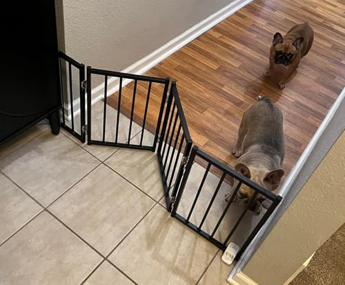 BFNN Freestanding Small Dog Gate Black