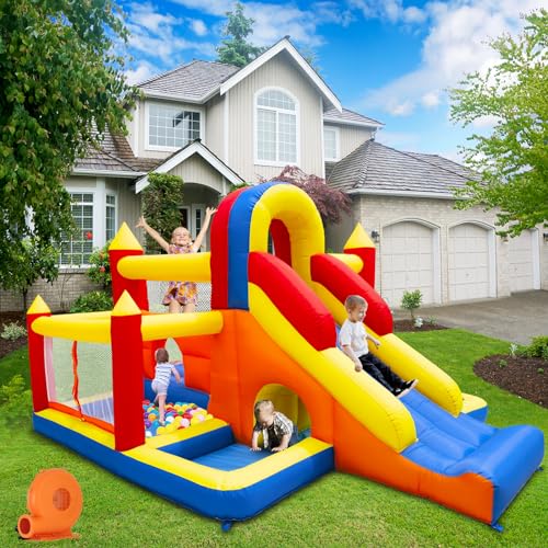 Umbalir Dual Pool Bounce House with Tunnel
