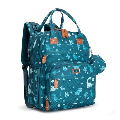 BabbleRoo Dino Diaper Bag Backpack
