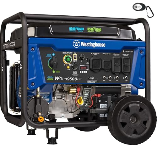 Westinghouse Outdoor Power Equipment 12500 Watt Dual Fuel Generator
