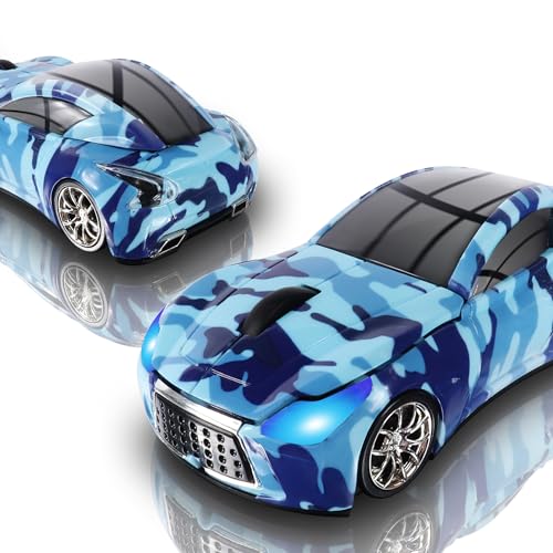 Elec Space Wireless Car Mouse Navy Blue