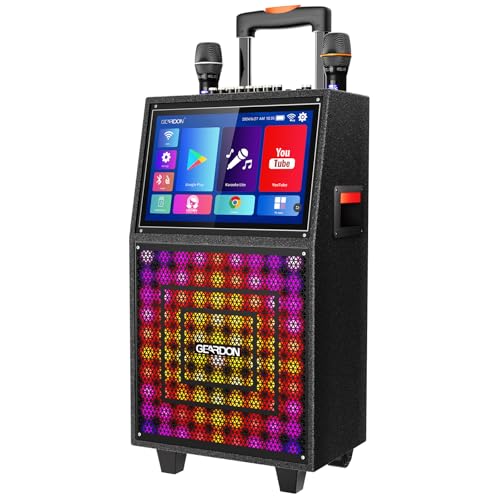 Geardon Karaoke Machine with Lyrics Display