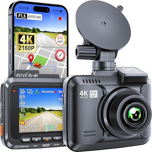 R2-4K Dash Cam WiFi GPS Night Vision