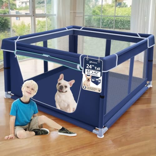 XVISHX Puppy Playpen with Gate