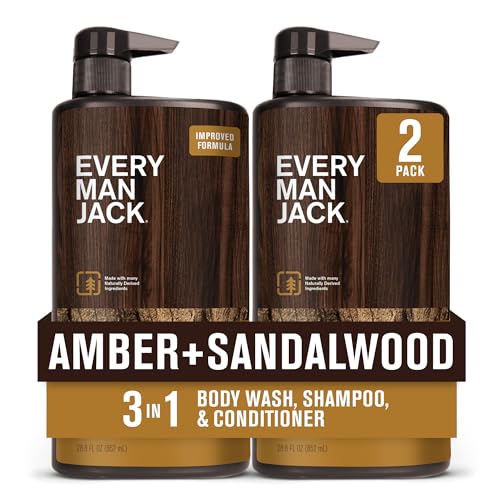 Every Man Jack Amber + Sandalwood 3-in-1 Wash