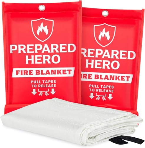 Prepared Hero Fire Blanket 2 Pack