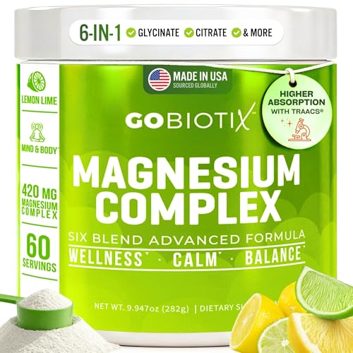 GOBIOTIX Magnesium Glycinate Powder Lemon Lime