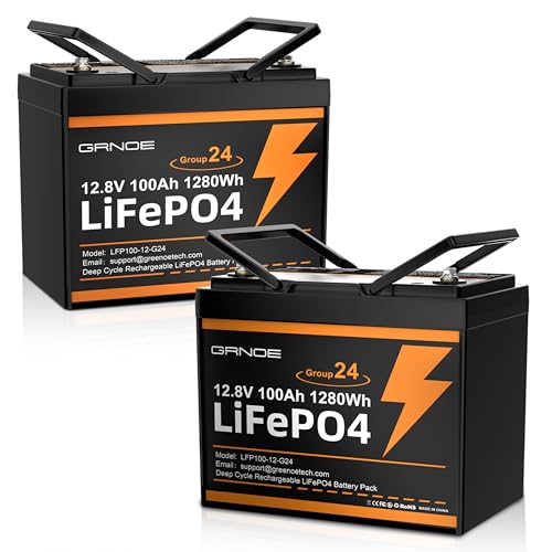 GRNOE LiFePO4 12V 100Ah Battery Pack