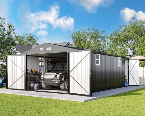 Amerlife Extra Large Metal Garage Shed