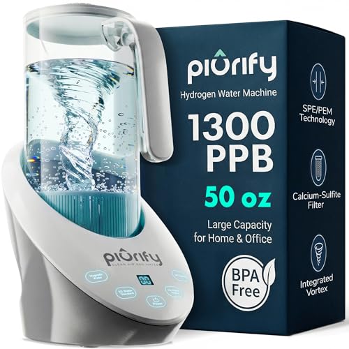 PIURIFY Hydrogen Water Pitcher Electrolysis Jug