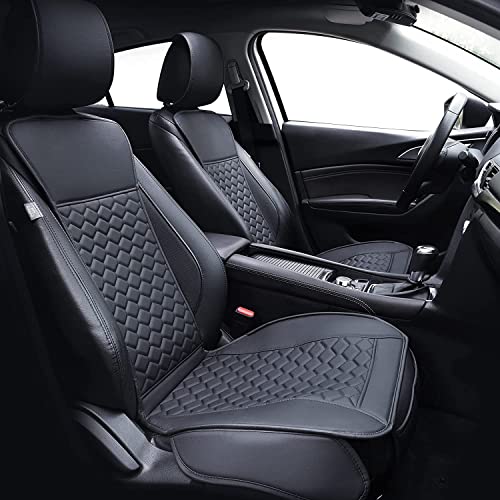 Elantrip Leather Car Seat Covers Black