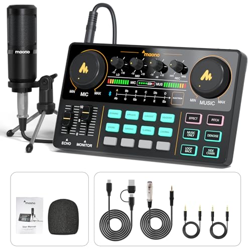Maono Podcast Equipment Bundle MaonoCaster Lite AU-AM200-S1