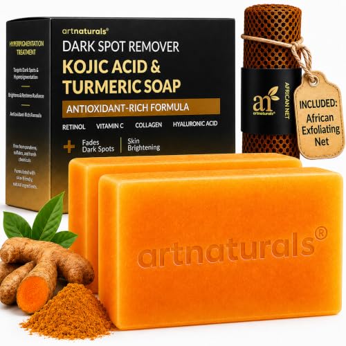 Artnaturals Kojic Acid Soap with African Net Sponge