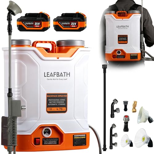 LEAFBATH Battery Powered Backpack Sprayer 4.76 Gallon