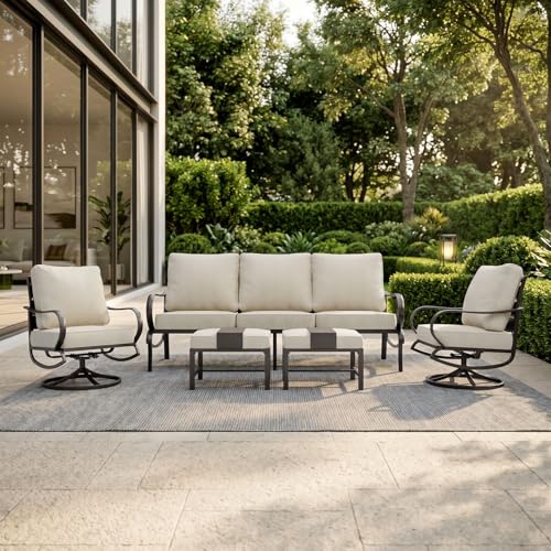 PHI VILLA Outdoor Patio Furniture Set