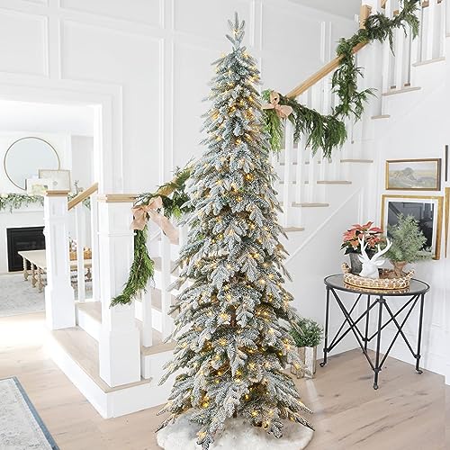 Glitzhome Chicago Frostwood Spruce Christmas Tree