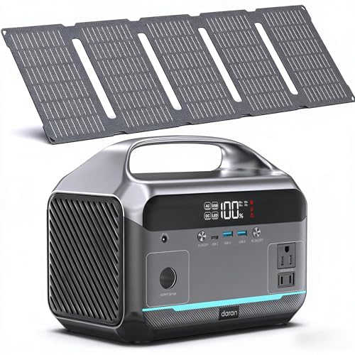 DARAN Portable Power Station with Solar Panel