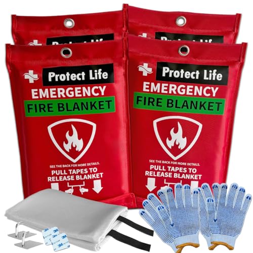 Protect Life Emergency Fire Blanket Set