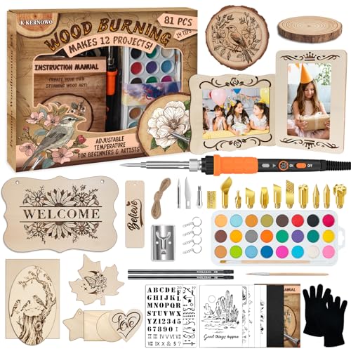KERNOWO Wood Burning Kit 81-Piece