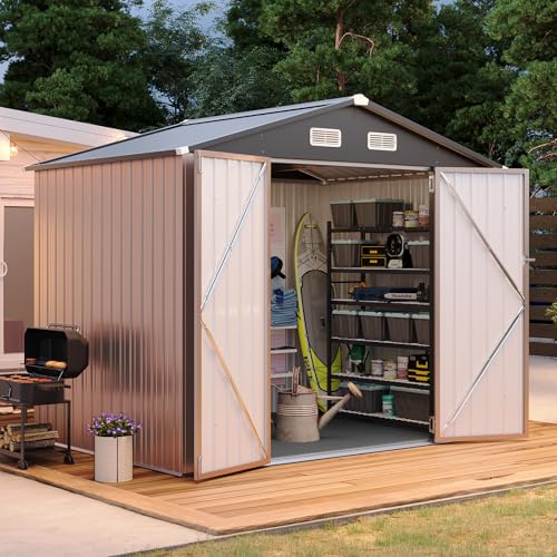 Aoxun 8x6 Metal Outdoor Storage Shed