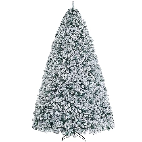 Yaheetech 9ft Snow Flocked Artificial Christmas Tree