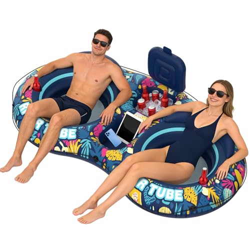 POVRYE 2-Person Inflatable River Tube Lounge