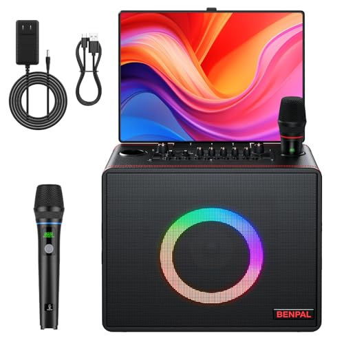 BENPAL Karaoke Machine with Tablet Display