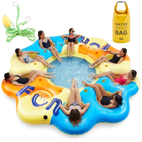 Hungdao Giant Inflatable Floating Island 14.5 Ft