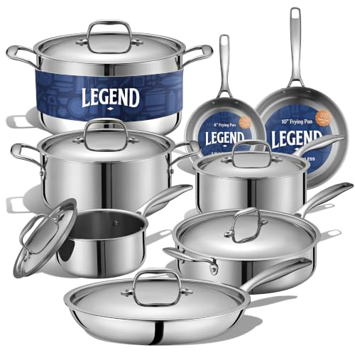 Legend 5 Ply Stainless Steel Cookware Set