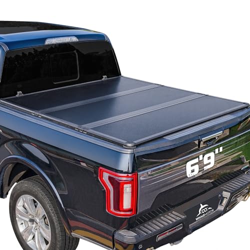 βWHALEMOTOR Hard Folding Tonneau Cover for Ford Super Duty