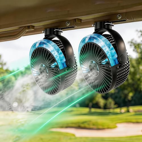 Magnetic Golf Cart Misting Fan 2026