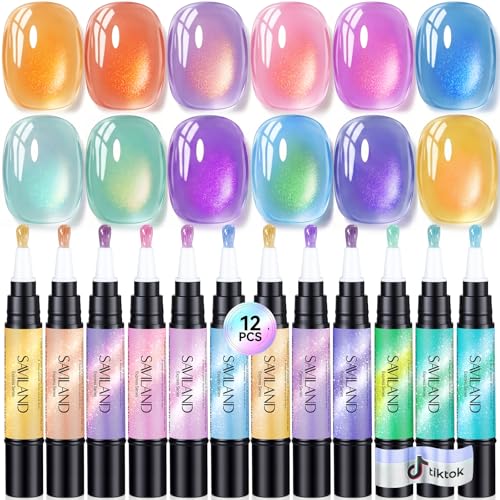 Saviland Cat Eye Gel Nail Polish Kit