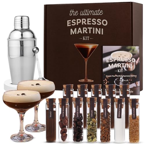 Espresso Martini Cocktail Kit with Glasses