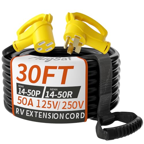 PlugSaf 30 FT 50 Amp RV/EV Extension Cord