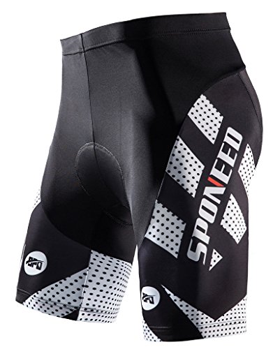 Sponeed Men's Padded Cycling Shorts
