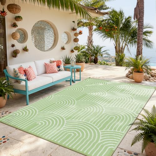 Lahome Outdoor Reversible Patio Rug 6x9