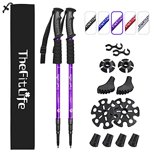 TheFitLife Trekking Poles - Ultralight Telescopic