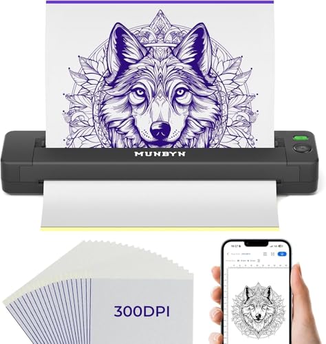 MUNBYN ITP06 Wireless Tattoo Stencil Printer