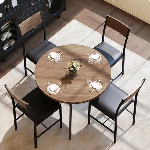 Pamapic Round Dining Table Set