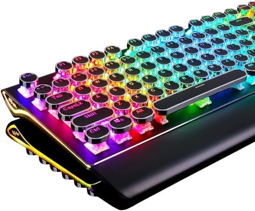 RK Royal Kludge S108 Typewriter Gaming Keyboard