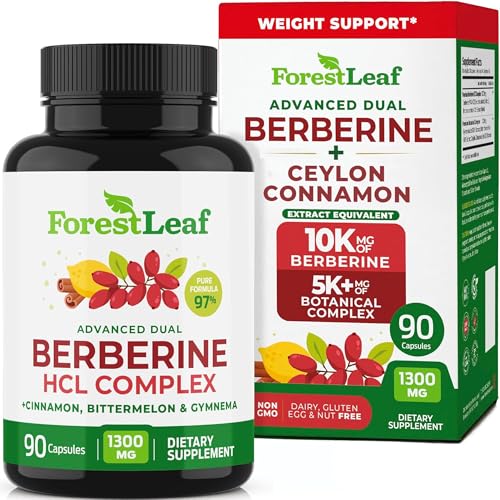 ForestLeaf Berberine Supplement with Cinnamon & Gymnema