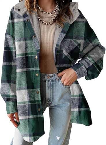 Dokotoo Women's Flannel Shacket Jacket