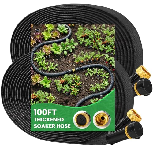 MIXC 2026 Soaker Hose 100Ft with Copper Joint