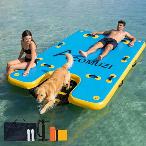Inflatable Dock with Dog Ramp