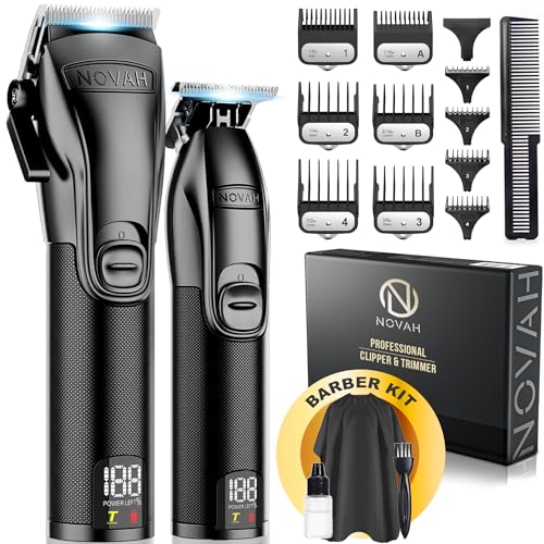 NOVAH Grooming Professional Hair Clippers and Trimmer Set