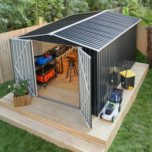 Polar Aurora Outdoor Metal Storage Shed