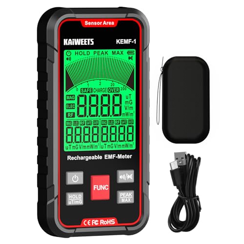 KAIWEETS EMF Detector 3-in-1 Handheld Meter