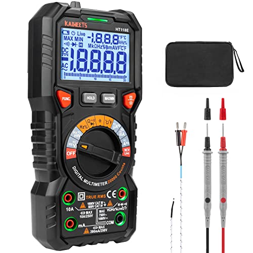 KAIWEETS HT118E Digital Multimeter 20000 Counts