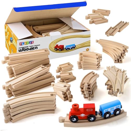 Play22 Wooden Train Tracks Set