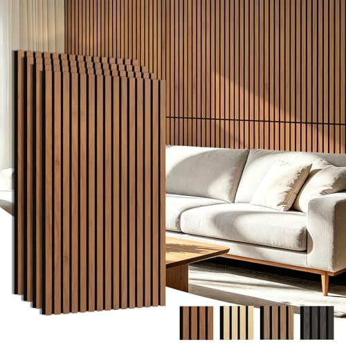 Art3d Acoustic Wall Panels, Walnut
